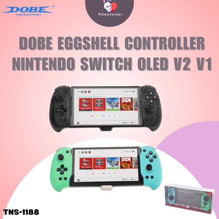 Dobe Eggshell Controller Nintendo Switch Oled V2 V1 TNS-1188 joycon  Hijau-Biru di Momoshiroi Tokopedia