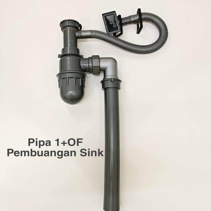 Gambar SALE TERLARIS SELANG PIPA PEMBUANGAN SINK CUCI PIRING WASTAFEL BAK KONTROL 1LUBANG READYY - PIPA 2+OF dari Toko Annwar undefined Tokopedia