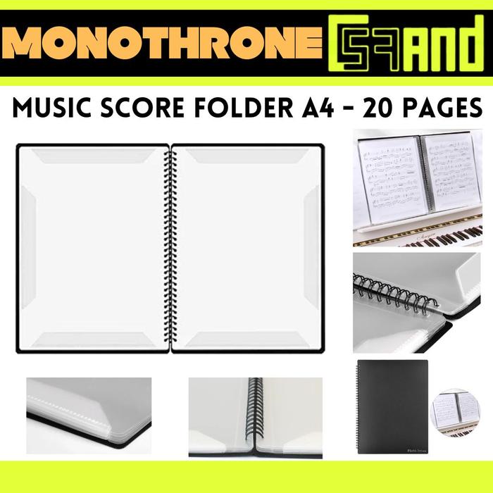 Gambar Folder Buku File Kertas Lembar Not Musik Score Sheet Music Holder Map dari grand57 undefined Tokopedia