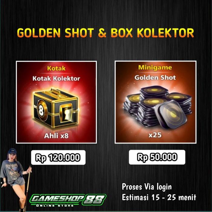 Gambar BOX KOLEKTOR & GOLDEN SHOT 8 ball pool dari berkah6851 undefined Tokopedia