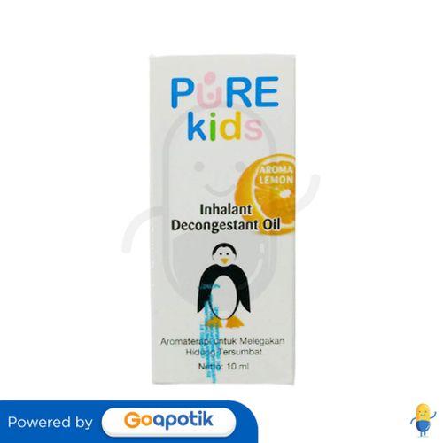 Gambar PURE KIDS INHALANT DECONGESTANT OIL AROMA LEMON 10 ML BOTOL dari Apotek Kosambi By GoApotik undefined Tokopedia
