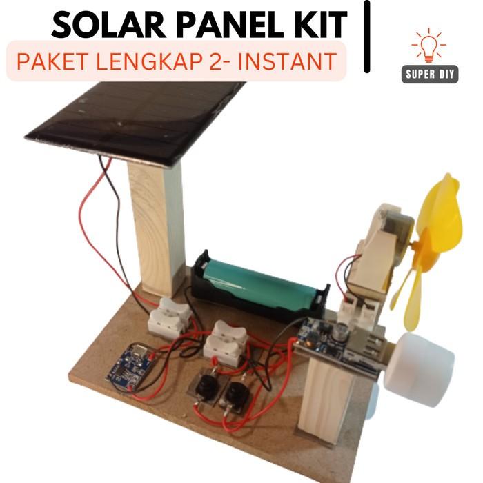 Gambar KIT EDUKASI PEMBANGKIT LISTRIK TENAGA MATAHARI SOLAR CELL PANEL SURYA PLTS GENERATOR MINI KIPAS TENAGA SURYA SOLAR CELL ANEL SURYA Charger Usb - paket lengkap2B, BELUM DIRAKIT dari MASKUUBIN undefined Tokopedia