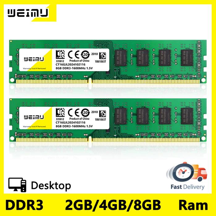 Jual WEIMU DDR3 2GB 4GB 8GB Desktop Memoria Ram 1066 1333 1600Mhz