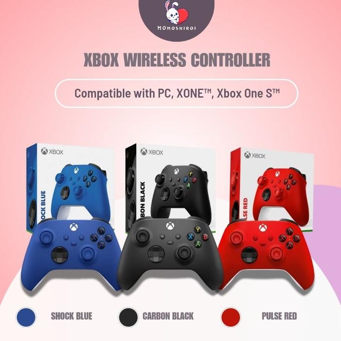 Gambar XBox Series X / S Wireless Controller Stick Stik One Putih Robot White Carbon Black Hitam Shock Blue Electric Volt Pulse Red Merah Velocity Green Deep Pink Astral Purple Ungu Biru Hijau - Hitam dari Momoshiroi undefined Tokopedia