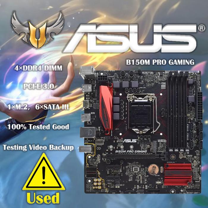Asus B150m Pro Gaming Lga 1151 Intel B150 B150m Desktop Pc Motherboard Ddr4  64gb M2 Hdmi Pci-e 30