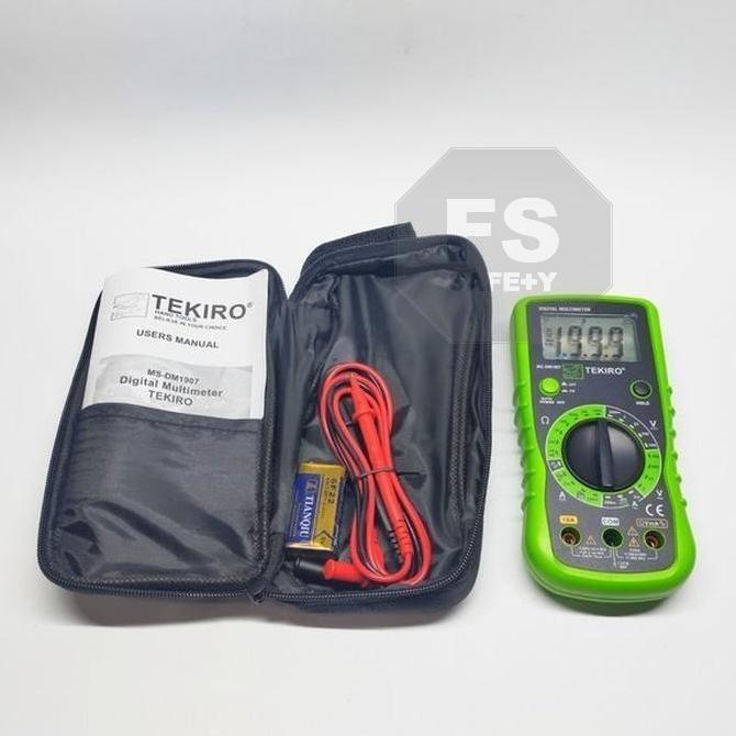 Gambar Tekiro Digital Multimeter Multitester True Rms Clamp Tang Ampere - MS-DM1907 dari sangkakalastore undefined Tokopedia