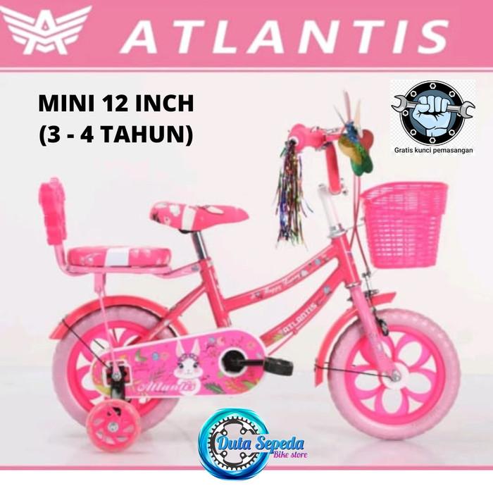Gambar sepeda anak perempuan ukuran 12 inch usia 2 - 5 th centrum ban mati - atl merah dari jieya store undefined Tokopedia