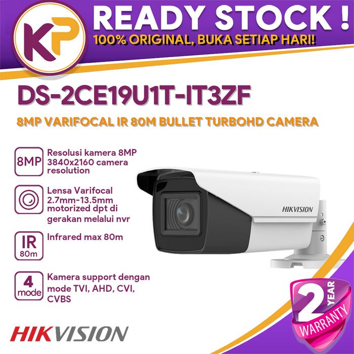 Promo HIK-VISION DS-2CE19U1T-IT3ZF 8MP VARIFOCAL IR 80M BULLET
