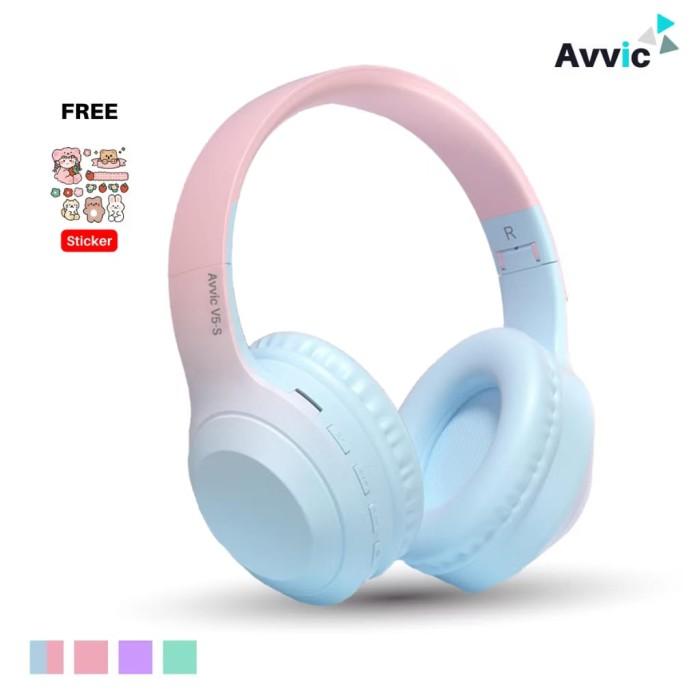 Jual AudioKamera99- AVVIC V5-S Wireless Headphone Bluetooth