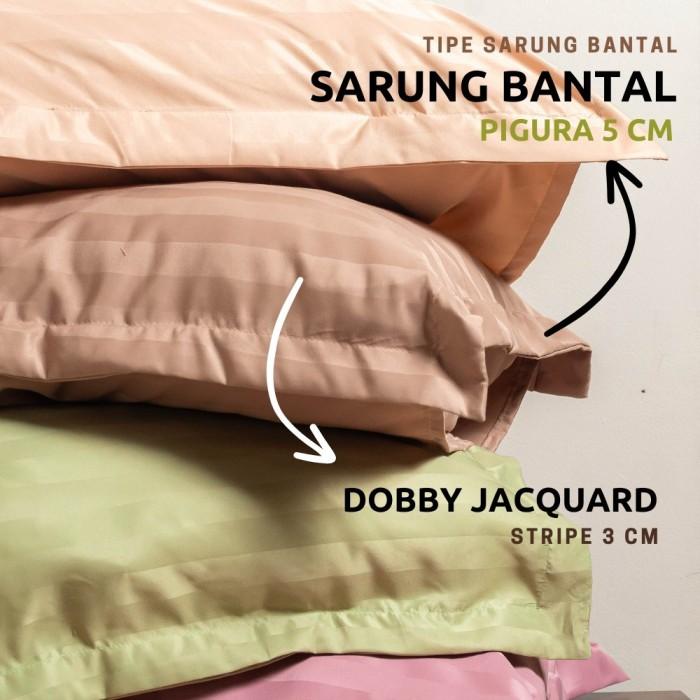 Gambar Midori - Sarung Bantal dan Guling Microtencel Motif Salur Tencel Tensel Premium dari kibgramang undefined Tokopedia