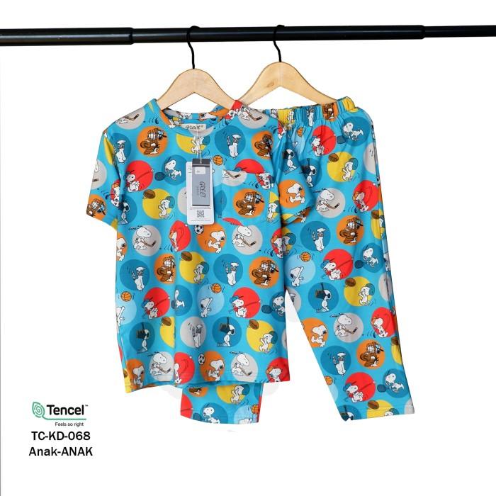 Gambar GREET NIGHT WEAR - PIYAMA PENDEK PANJANG TENCEL ANAK MIX (TC-KD) PP (4) - TC-KD-068, SIZE 12 dari greetnightwear undefined Tokopedia