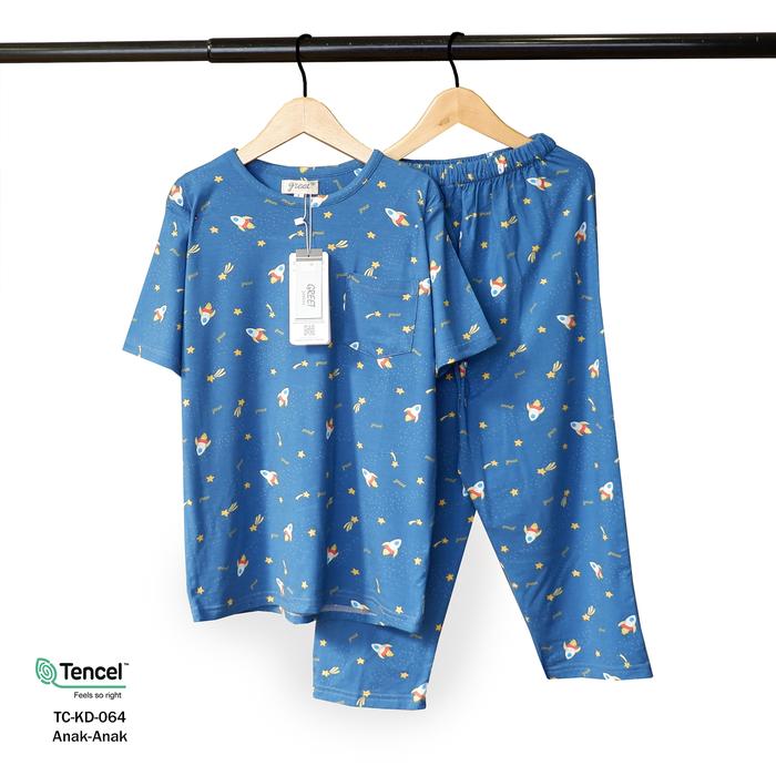 Gambar GREET NIGHT WEAR - PIYAMA PENDEK PANJANG TENCEL ANAK MIX (TC-KD) PP (4) - TC-KD-064, SIZE 8 dari greetnightwear undefined Tokopedia