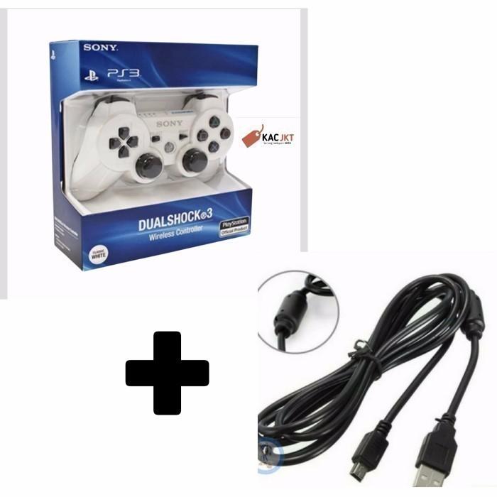 Gambar STIK PS3 OP ORI PABRIK WARNA PAKAI BOX - PUTIH +BOX +KBL dari Kacjkt undefined Tokopedia