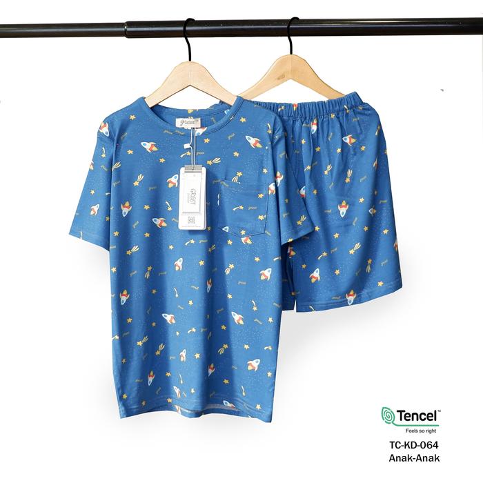 Gambar GREET NIGHT WEAR - PIYAMA PENDEK PENDEK TENCEL ANAK TC-KD- / H (5) - TC-KD-064, SIZE 12 dari greetnightwear undefined Tokopedia