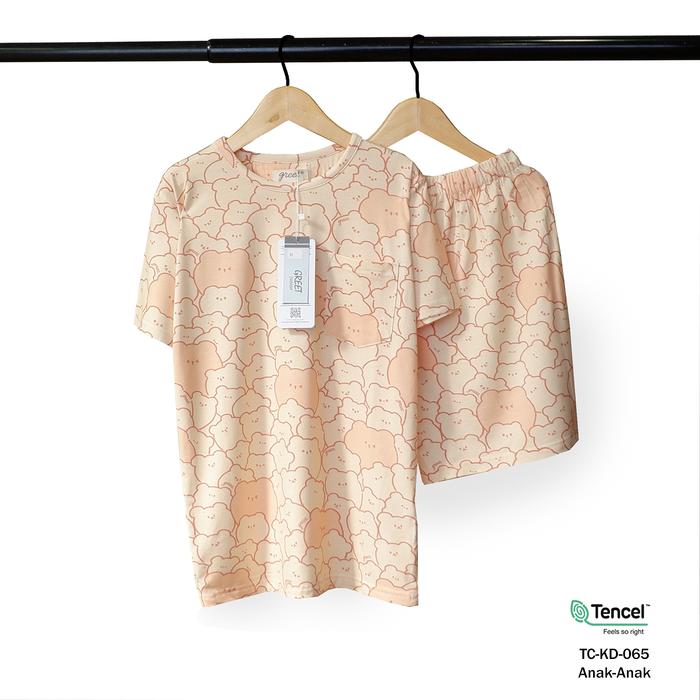 Gambar GREET NIGHT WEAR - PIYAMA PENDEK PENDEK TENCEL ANAK TC-KD- / H (5) - TC-KD-065, SIZE 14 dari greetnightwear undefined Tokopedia