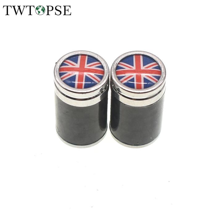 Jual TWTOPSE Bicycle Tire Valve Carbon Cap For Brompton Folding - Main Image