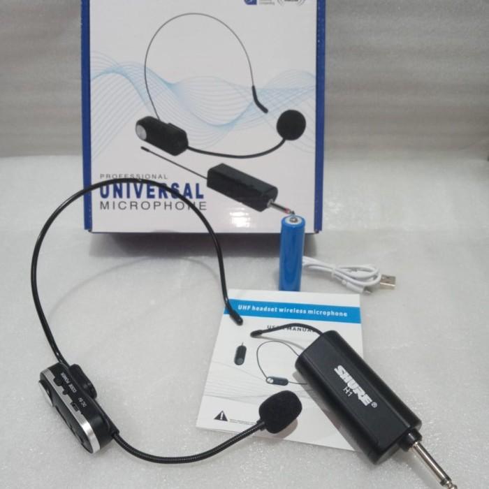 Jual MICROPHONE READY MIC WIRELESS SHURE HEADSET BANDO CLIP ON