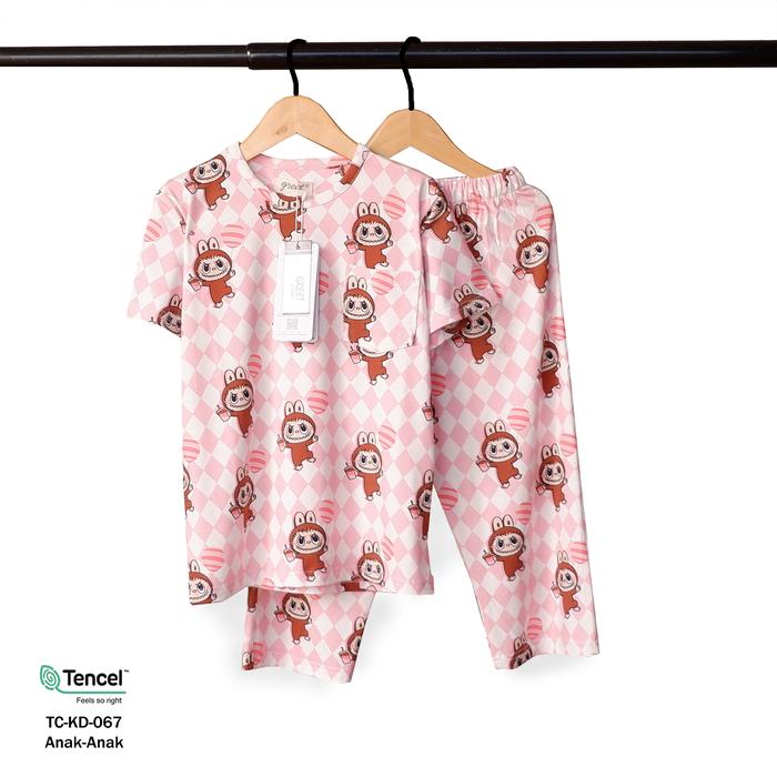 Gambar GREET NIGHT WEAR - PIYAMA PENDEK PANJANG TENCEL ANAK MIX (TC-KD) PP (4) - TC-KD-067, SIZE 4 dari greetnightwear undefined Tokopedia