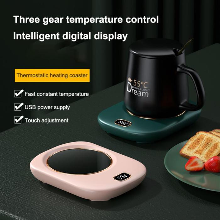 Jual Portable USB Cup Warmer Gear Coffee Mug Heating Coaster
