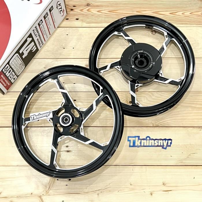 Gambar Velg KTC Racing R14 Palang 5 Pivot Twotone Vario 125/150/160 Cbs ORI - Hitam dari jimbaran aditama undefined Tokopedia