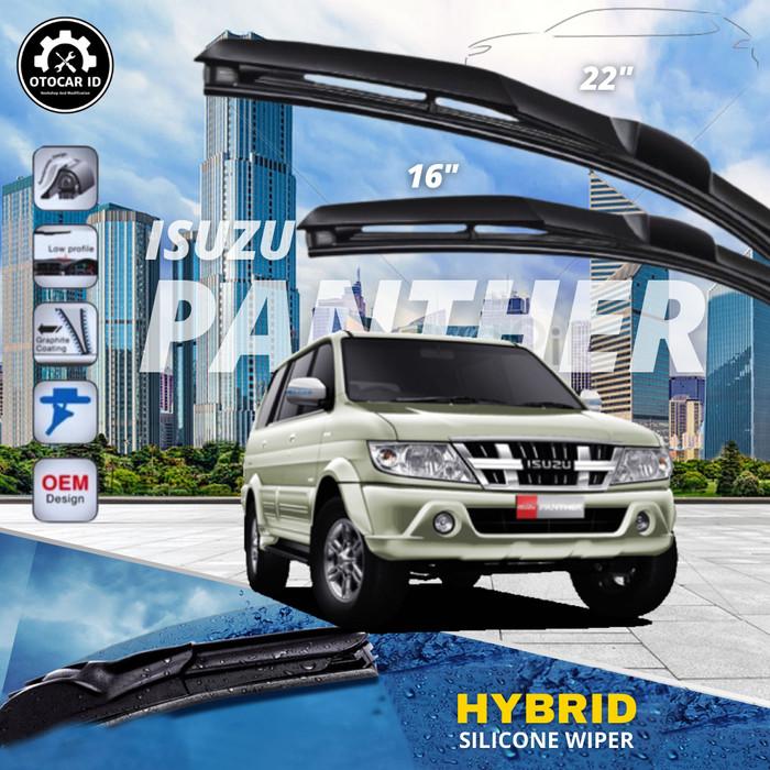 Gambar Wiper Frameless Hybrid Isuzu Panther Phanter Silicon Karet Wifer Kaca - Front 22/16 - Front 22/16 dari CARZ MARKET undefined Tokopedia