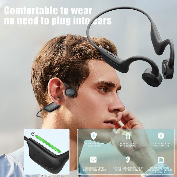 Jual Items Sports Wireless Bone-conduction Headset Bluetooth