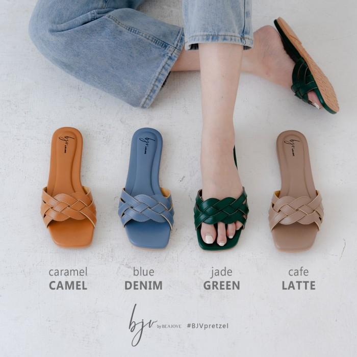 Jual BUTTER FLAT SANDALS BJV BY BEAJOVE Kota Administrasi