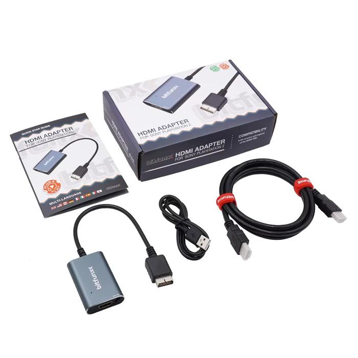 Jual Bitfunx PS2 HDMI Converter for Sony PS2 Playstation