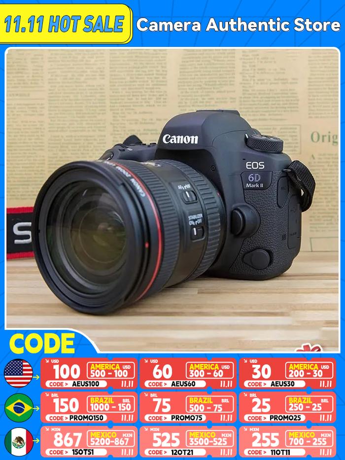 Jual Canon EOS 6D Mark II DSLR Digital Compact Full Frame Camera
