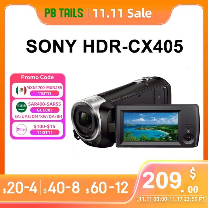 Sony Hdr-cx405 Digital Camera Hd Video Recording Handycam Camcorder Zeiss  Lens Dv30 Times Optical Zoom Home Camera Hdr Cx405