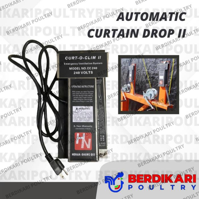 Jual Mur4h Pengatur Tirai Kandang Ayam Otomatis/Curtain Drop Tipe