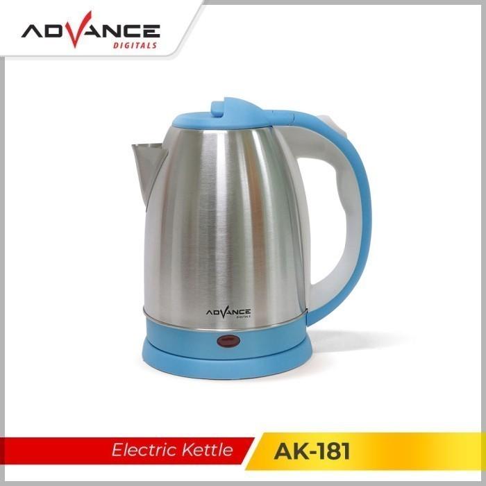 Gambar Advance kettle listrik low watt Teko Listrik 500W,1.5L/1.8L/2.5L - 1.8L blue dari ADVANCE Hopewell Shop undefined Tokopedia