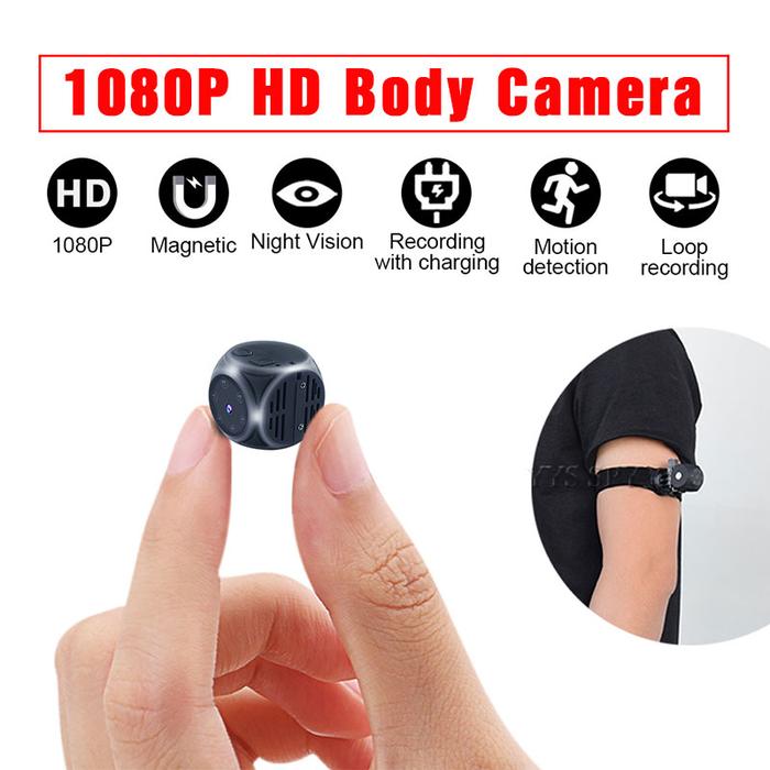Jual Ultra Mini Camera Magnetic Body Cam 1080P HD Video Audio