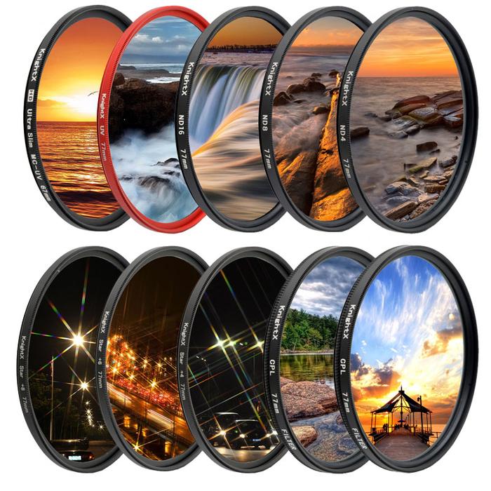 Jual KnightX UV CPL ND Star 49 52 58 62 67 72 77 mm Camera Lens