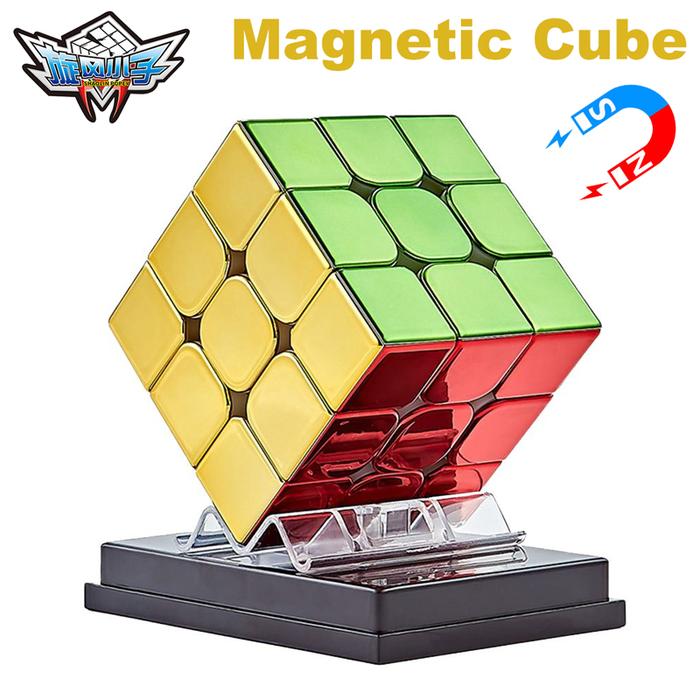 Jual Cyclone Boys Magnetic Magic Cube Plating 3x3x3 4x4 2x2