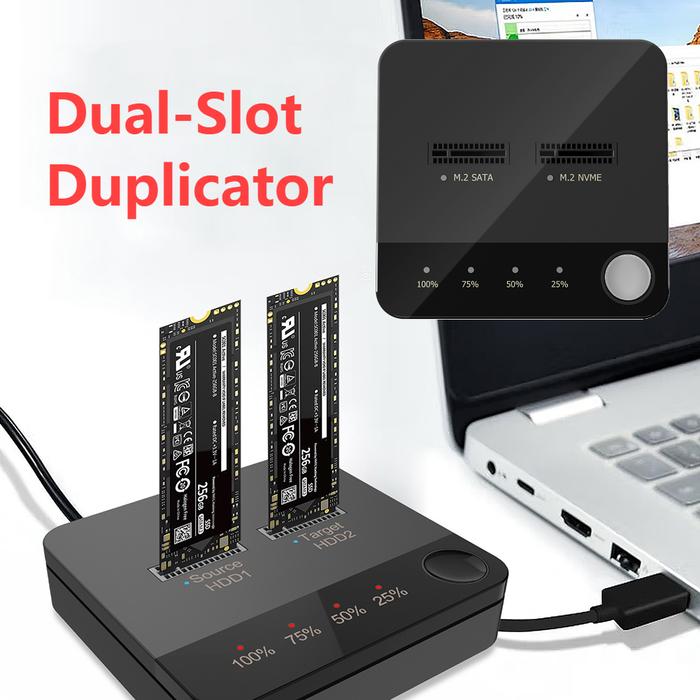 Jual USB Type C to SATA Dual Bay SSD Enclosure External