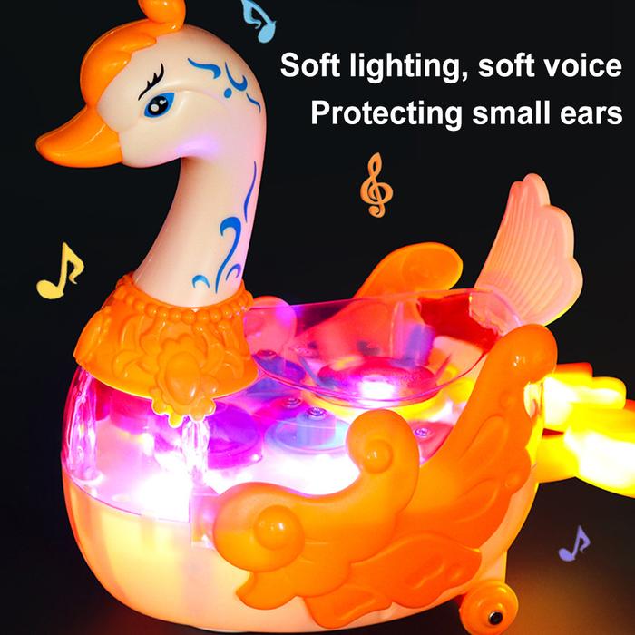 Jual Small Swan Toys Speed Change Lights Music Swan Creative