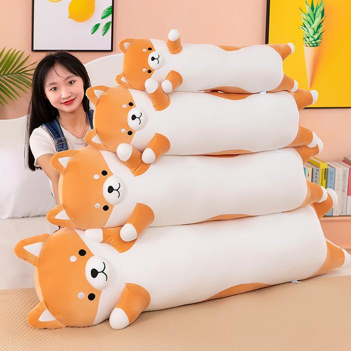 Jual 50~110cm Shiba Inu Dog Plush Pillow Stuffed Squishy Cartoon