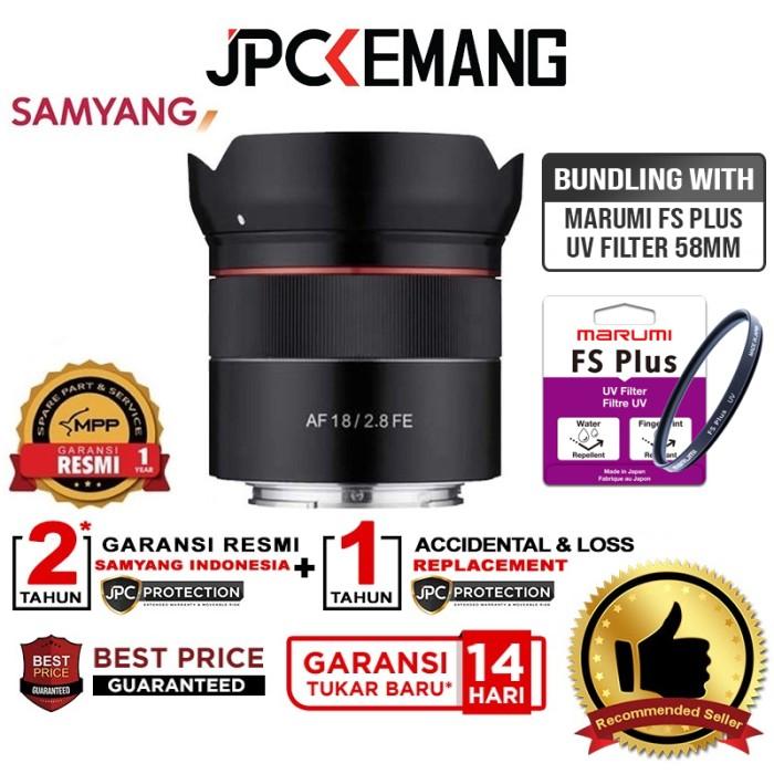 Gambar READY STOCK Samyang AF 18mm f2.8 FE Sony E Fullframe 18 mm f/2.8 GARANSI RESMI - with FIlter UV dari Fafafif SHP undefined Tokopedia