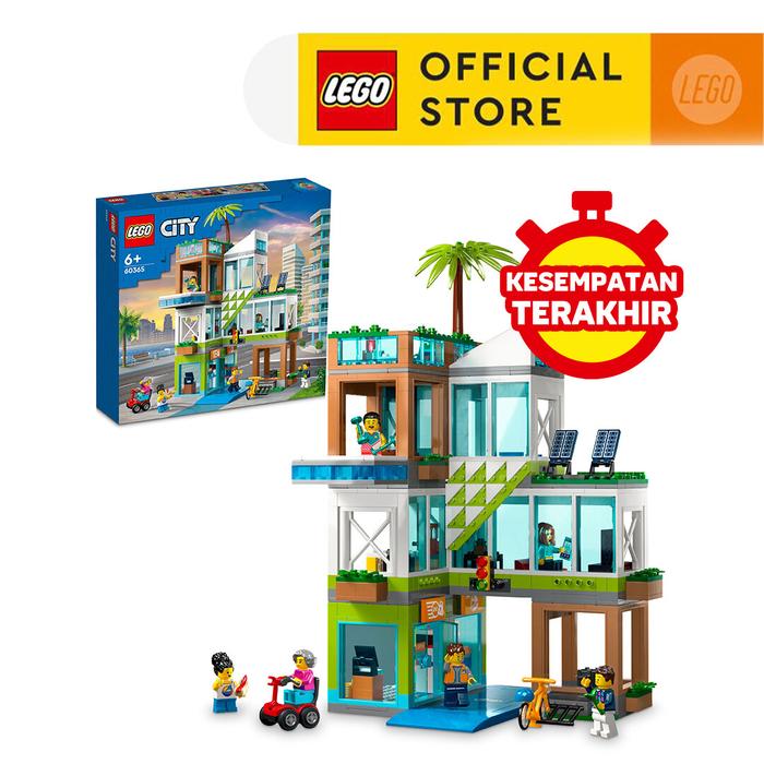 Promo LEGO City 60365 Apartment Building Building Toy Set (688 Pieces) di  Lego Id Official Distributor Tokopedia