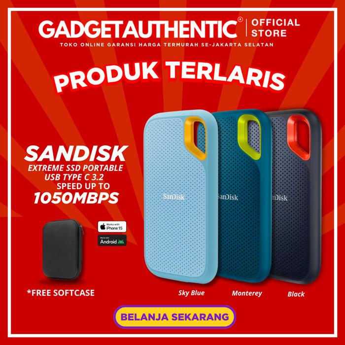 Jual NexTech- SanDisk Extreme Portable SSD V2 500GB/1TB/2TB Speed