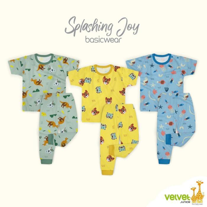 Gambar Kiddos- PROMO 3 stel Setelan velvet junior pendek , panjang , cpr size S M L ( 1 SET ISI 3 STEL ) Beby Parsel dari indraeratia undefined Tokopedia