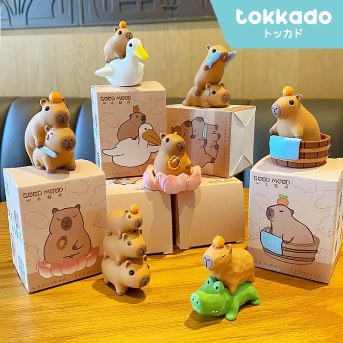 Gambar TOKKADO Capybara Figure Pajangan Original Miniatur Dekorasi Hiasan Kapibara Lucu dari azero store undefined Tokopedia