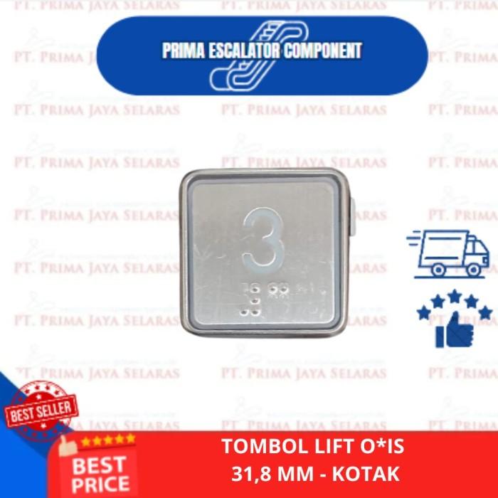 Gambar TOMBOL LIFT PUTIH KOTAK / ELEVATOR PUSH BOTTON - 3 dari Prima Escalator Component undefined Tokopedia