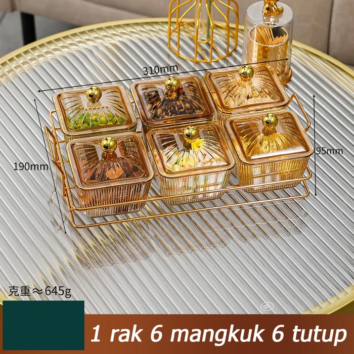 Gambar 6 Pcs Snack Tray/Nampan Camilan Akrilik / Kaleng Camilan / Kaleng Kue / Set Nampan Toples Lebaran Terbatas dari Groair Vajaoa undefined Tokopedia