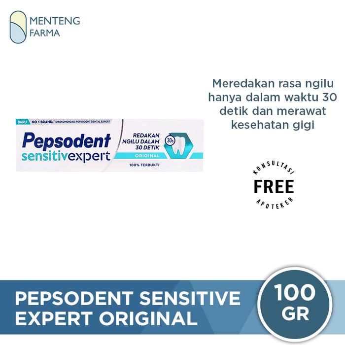 Gambar Pepsodent Sensitive Expert Original 100 Gr - Meredakan Ngilu Gigi Sensitif dari Menteng Farma undefined Tokopedia