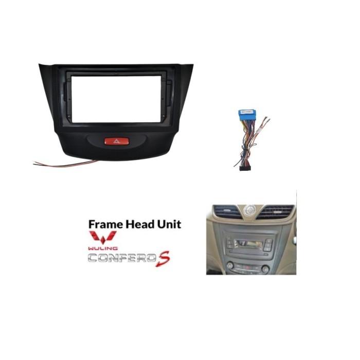 Gambar FRAME HEAD UNIT ANDROID 7 INCH / 9 INCH / 10 INCH WULING CONFERO HONGGUANG S1 2013 - 9" DOFT+SOKET dari Gaurava Store undefined Tokopedia