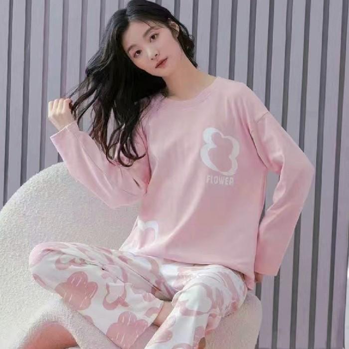 Gambar # BAJU TIDUR MUSLIMAH KAOS SPANDEX IMPORT SET CELANA PANJANG ALL SIZE - 1 dari Djanoko02 undefined Tokopedia