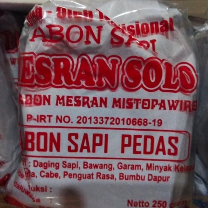 Gambar Abon Sapi MESRAN Solo - Pedas - Pedas dari Lovely Summer Official undefined Tokopedia