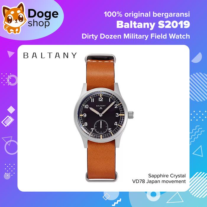 Gambar BEST Baltany S2019 The Dirty Dozen Military Watch 36 mm Field D12 VD78 Japan Quartz Movement - NatoLeatherBrwn dari Timer Line undefined Tokopedia